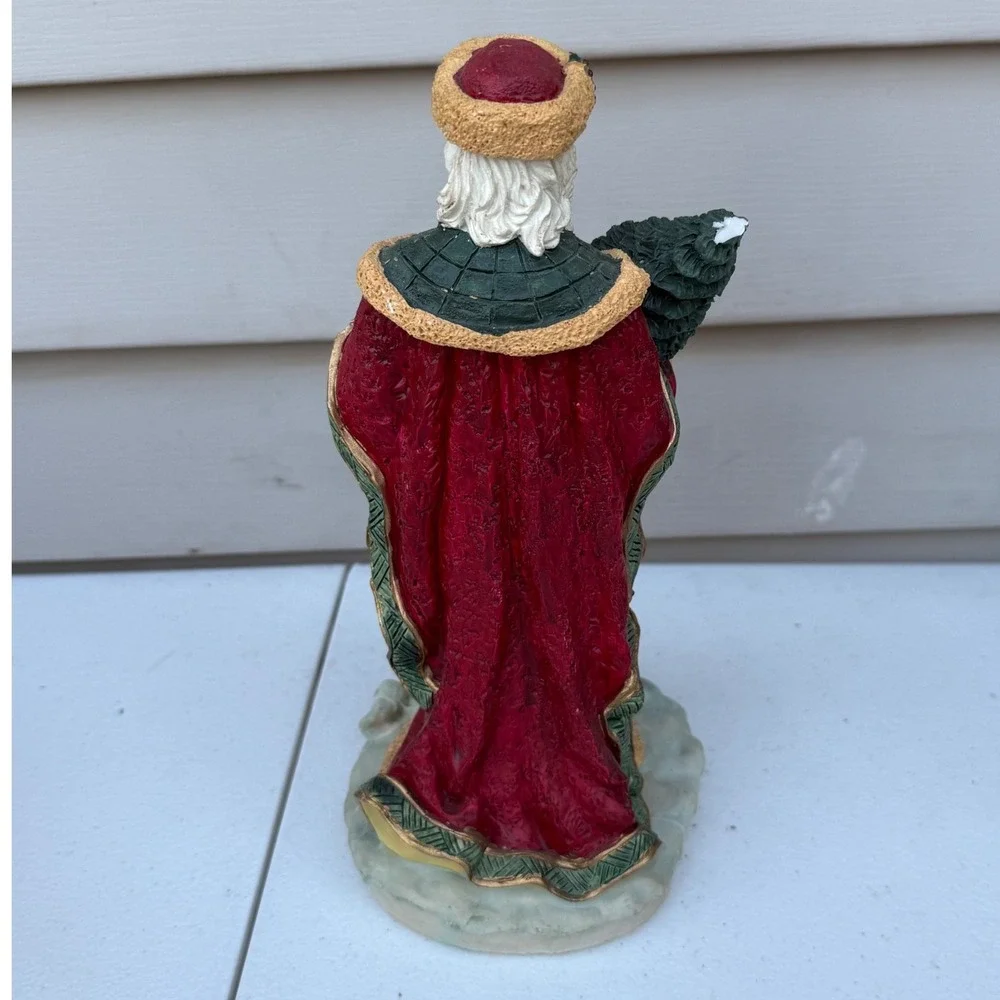 Santa Christmas‎ Collectable Windsor Collections Statue With List Tree & Deer